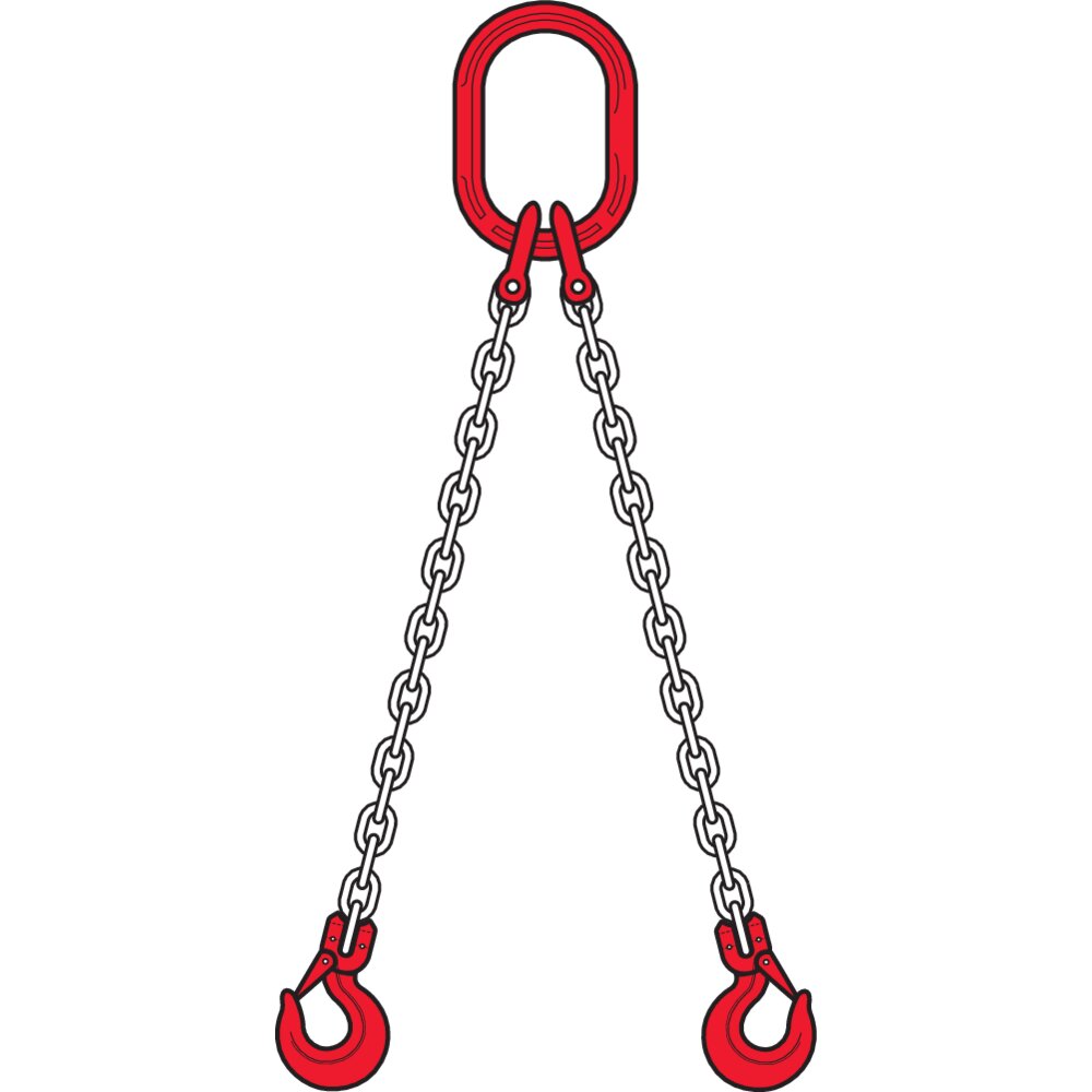 Two Leg Chain Sling For Lifting Grade 10 Certex UK